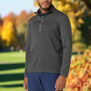 Original Penguin Lightweight Mixed Media 1/4 Zip - Asphalt