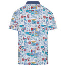 Original Penguin Pete's Stamp Roadmap Polo Shirt - Bright White