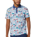 Original Penguin Pete's Stamp Roadmap Polo Shirt - Bright White
