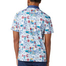Original Penguin Pete's Stamp Roadmap Polo Shirt - Bright White
