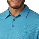 Original Penguin Dimensional "Pete"  Tee Twill Print Polo Shirt - Caribbean Sea