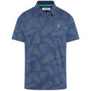 Original Penguin All Over YD Botanical Jacquard Polo Shirt - True Navy