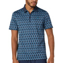 Original Penguin All Over YD Jacquard Colour Block Polo Shirt - Black Iris