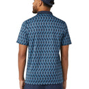 Original Penguin All Over YD Jacquard Colour Block Polo Shirt - Black Iris