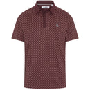 Original Penguin Pete's Check Print Block Polo Shirt - Mauve Wine