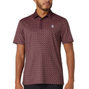 Original Penguin Pete's Check Print Block Polo Shirt - Mauve Wine