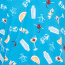 Original Penguin All-Over Oversize Polo Shirt - Mediterranean Blue