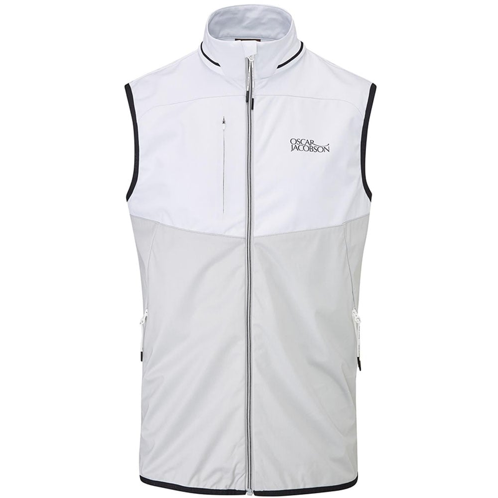 Oscar Jacobson Rolfe Tour Gilet Lunar Grey/White