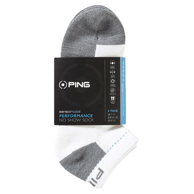 Ping Sensorcool No Show Socks (2 Pairs) - White
