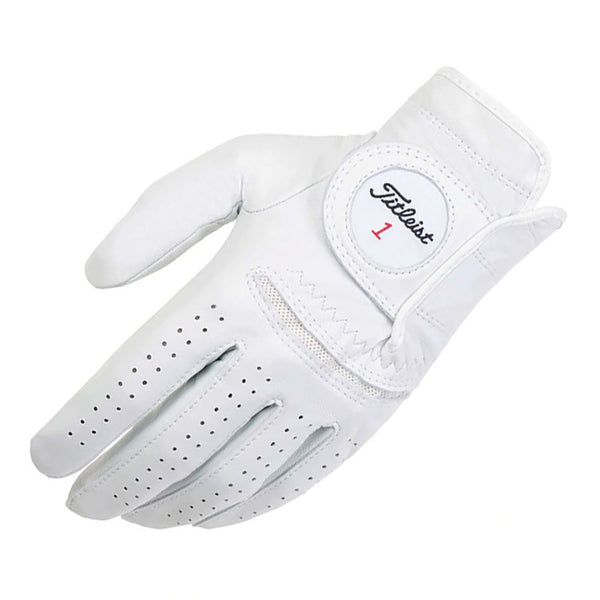 Titleist Permasoft Cabretta Leather Golf Glove - White