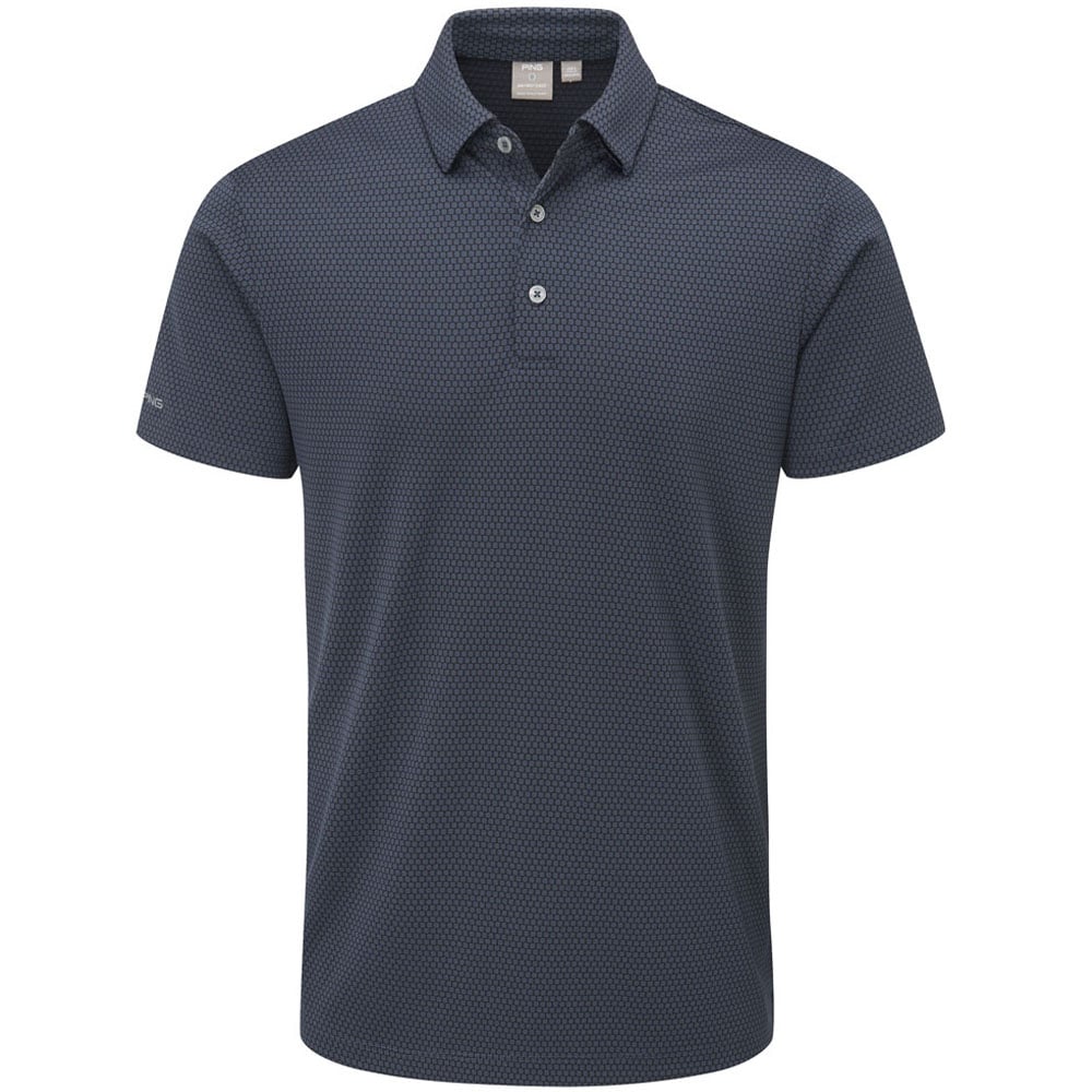 Ping Halcyon Golf Polo Shirt - Oxford Blue Ping Halcyon Golf Polo Shirt - Oxford Blue