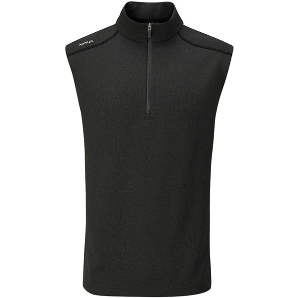 Ping Ramsey 1/2 Zip Mid-Layer Vest - Black