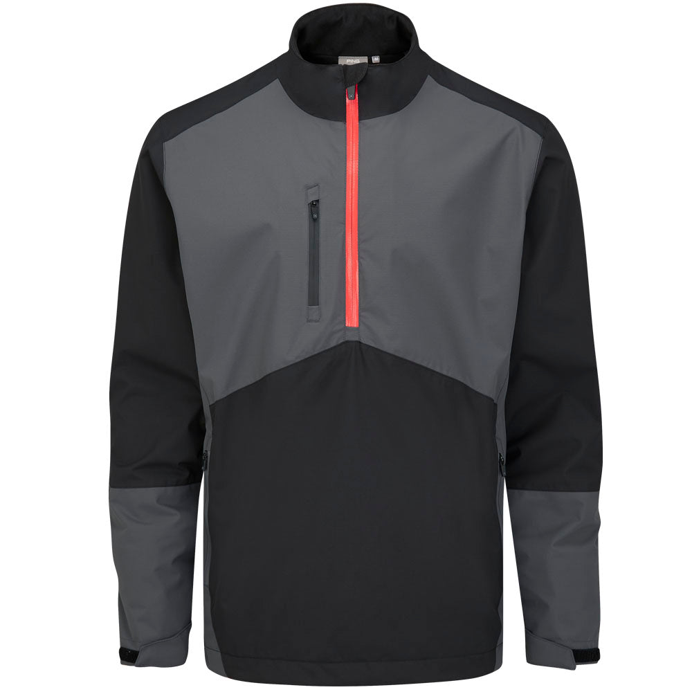 Ping SensorDry S2 Pro 1 2 Zip Waterproof Jacket Black Asphalt