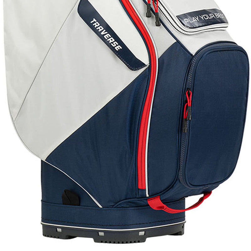 Ping Traverse Cart Bag - Platinum/Navy/Red