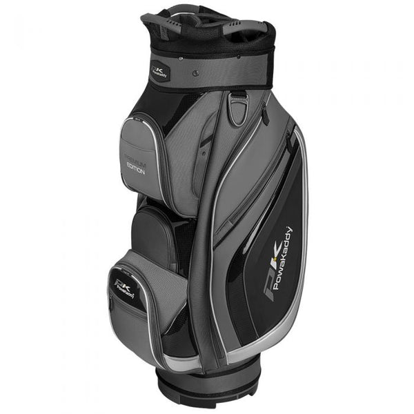 PowaKaddy Premium Edition Golf Cart Bag - Titanium/Black/Silver