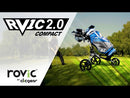 Clicgear Rovic RV1C 2.0 Compact 3-Wheel Push Trolley - Charcoal/Black