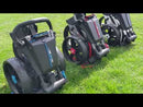 EzeGlide Bolt 2 3-Wheel Push Trolley - Matt Grey/Red