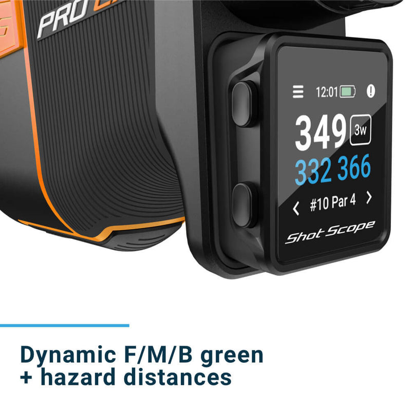 Shot Scope PRO LX+ Laser Rangefinder and H4 Handheld GPS - Orange