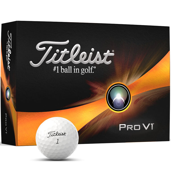 Titleist Pro V1 Golf Balls - White - 12 Pack