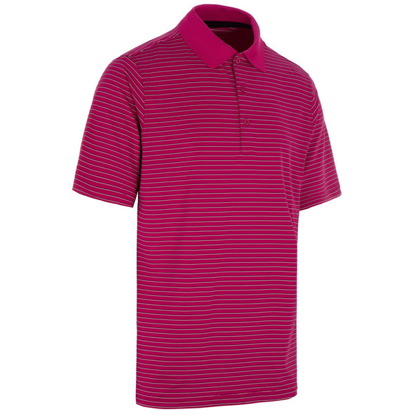 ProQuip Pro Tech Feeder Stripe Polo Shirt - Fuchsia