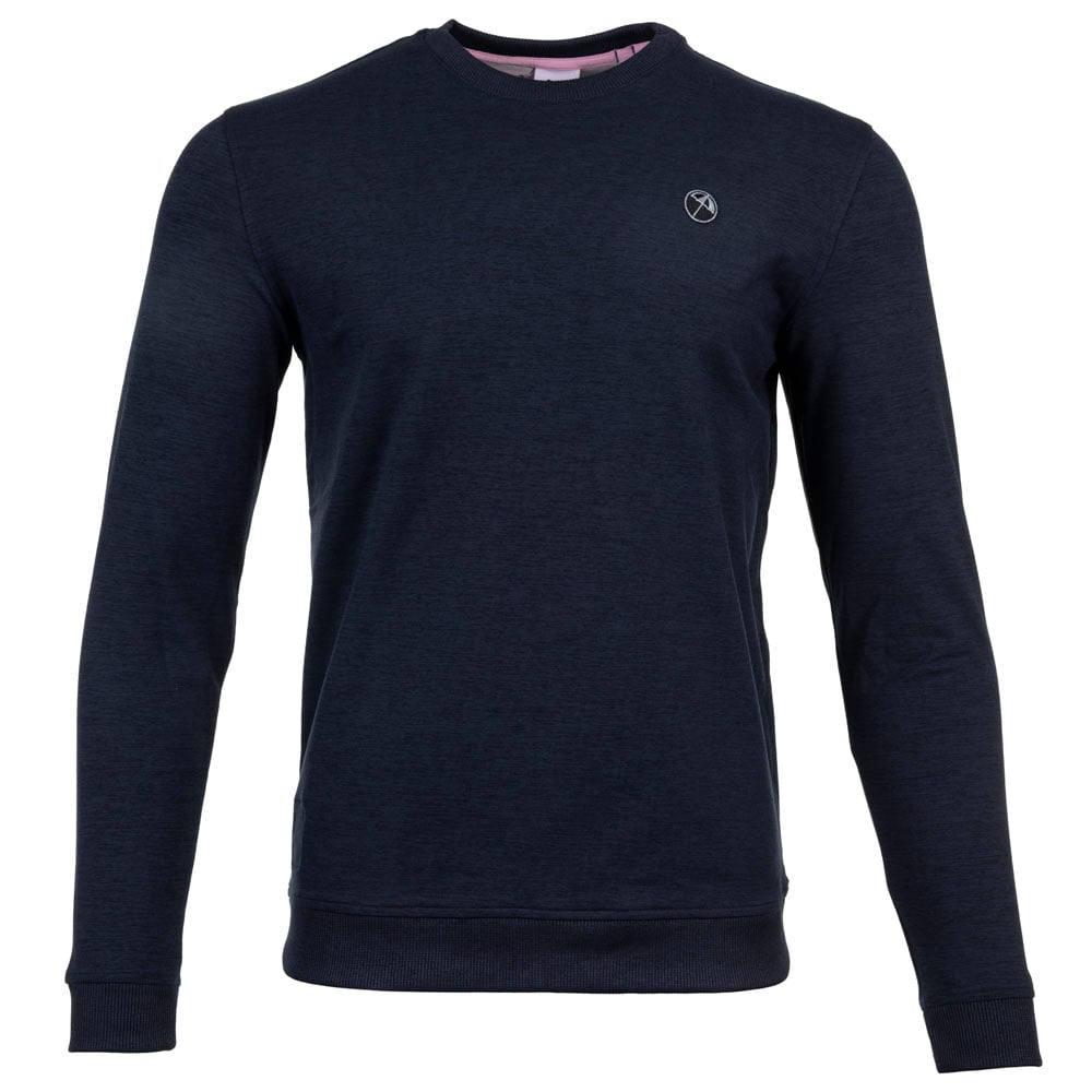 Puma x Arnold Palmer Cloudspun Crewneck Sweater Navy Blazer Heather