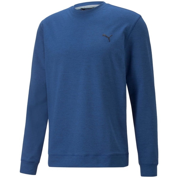 Puma Cloudspun Crew Neck Sweater - Blazing Blue Heather