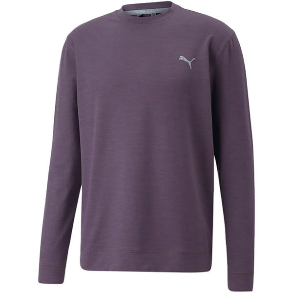 Puma Cloudspun Crewneck Sweater - Purple Charcoal Heather