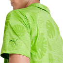 Puma Cloudspun Leaves n' Flowers Polo Shirt - Greenery Heather