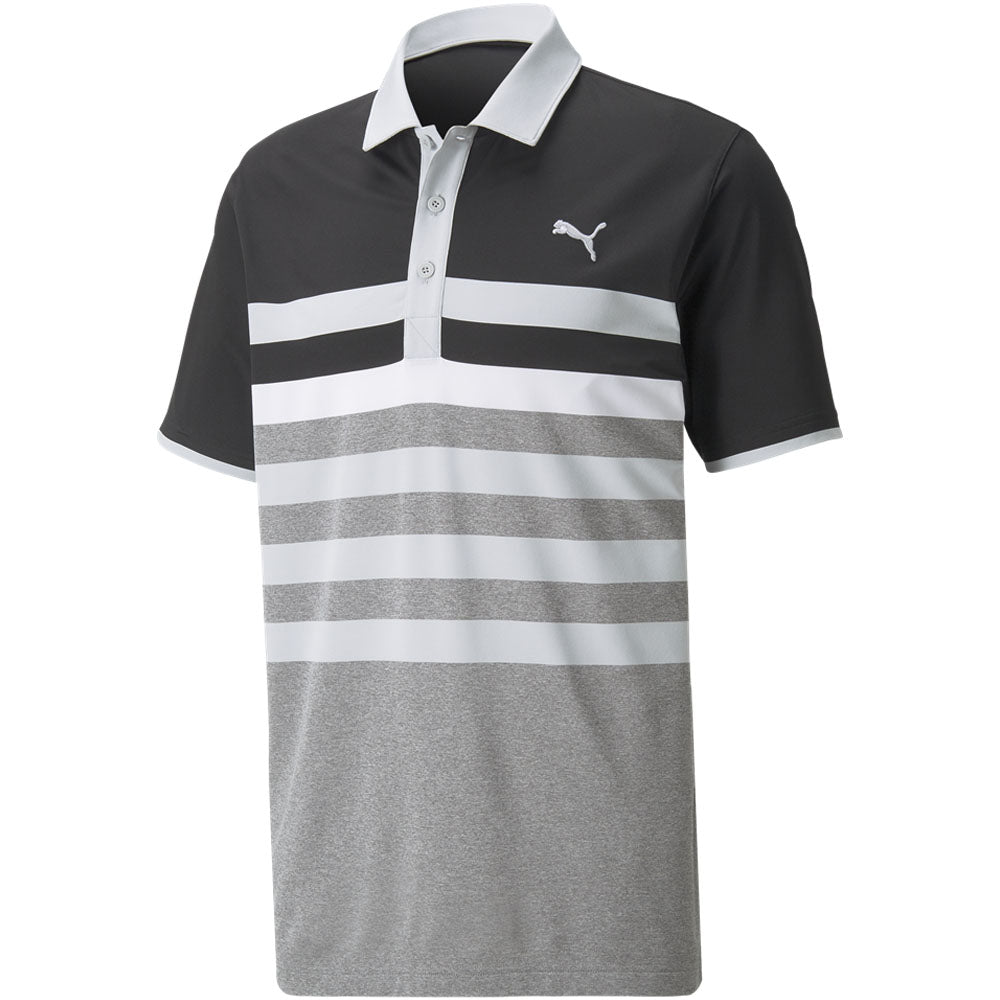 Puma MATTR One Way Polo Shirt - Black/High Rise