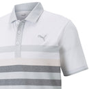 Puma MATTR One Way Polo Shirt - Bright White/Chalk Pink