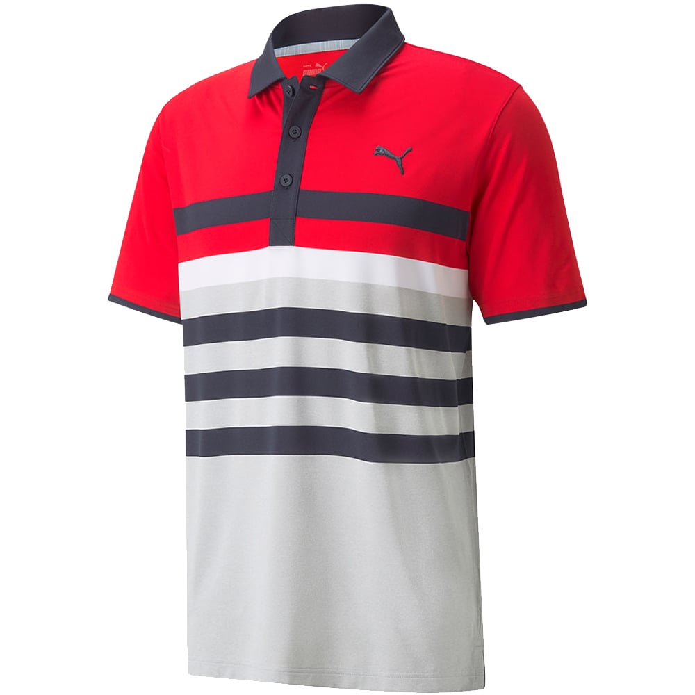 Red white and blue puma shirt shop