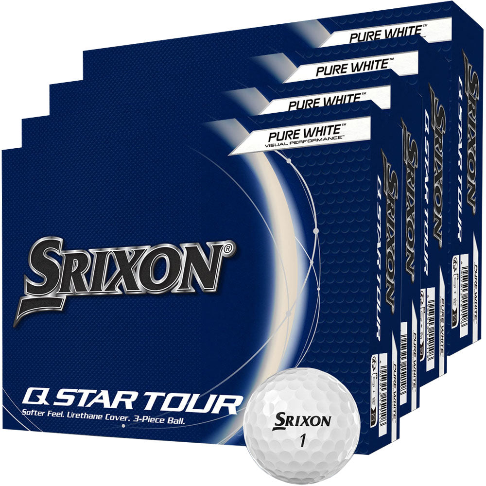 QSTAR Tour Golf Balls Pure White 4 for 3 Dozen