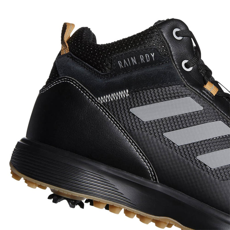 adidas S2G Mid-Cut Waterproof Spiked Boots - Core Black/Grey Four/Mesa