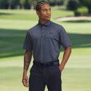 Under Armour Playoff 3.0 Stripe Polo Shirt - Midnight Navy/Downpour Grey/Midnight Navy