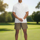 Under Armour Playoff 3.0 Printed Polo Shirt - White/Steel/Quails
