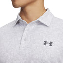 Under Armour Playoff 3.0 Printed Polo Shirt - White/Halo Gray/Castlerock