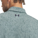 Under Armour Playoff 3.0 Printed Polo Shirt - Serpentine/Jasper Blue/Midnight Navy