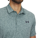 Under Armour Playoff 3.0 Printed Polo Shirt - Serpentine/Jasper Blue/Midnight Navy