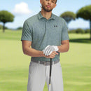 Under Armour Playoff 3.0 Printed Polo Shirt - Serpentine/Jasper Blue/Midnight Navy