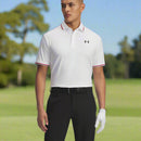 Under Armour Playoff 3.0 Rib Polo Shirt - White/Racer Red/Black