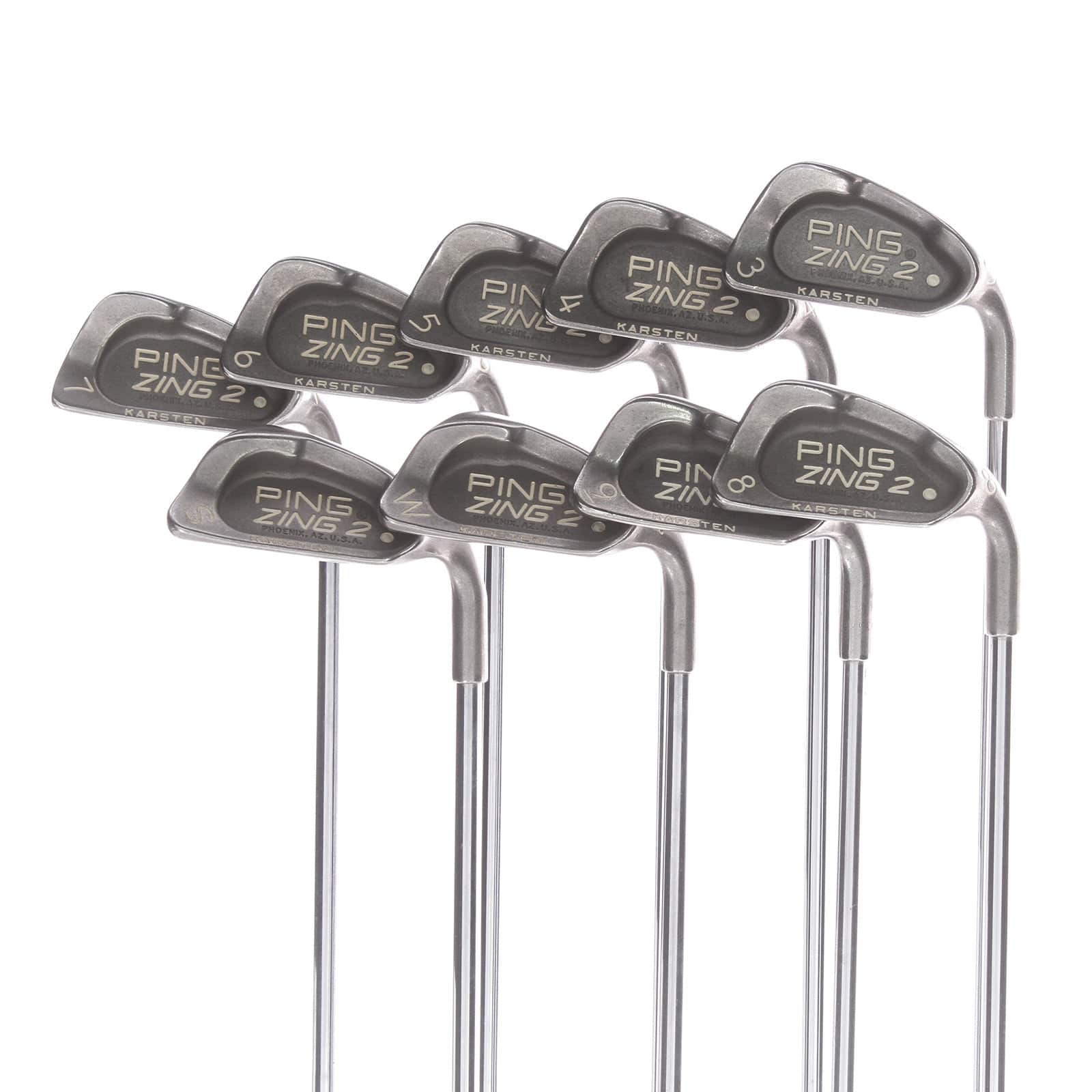 Ping Zing 2 Steel Mens Right Hand Irons 3-SW White Dot Regular - Cushi