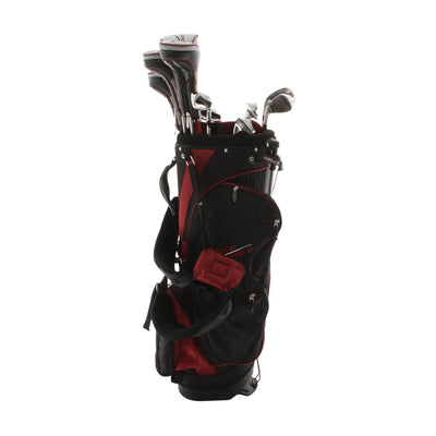 Wilson Deep Red Steel/Graphite Mens Right Hand Package Set Regular - Graphite/Steel
