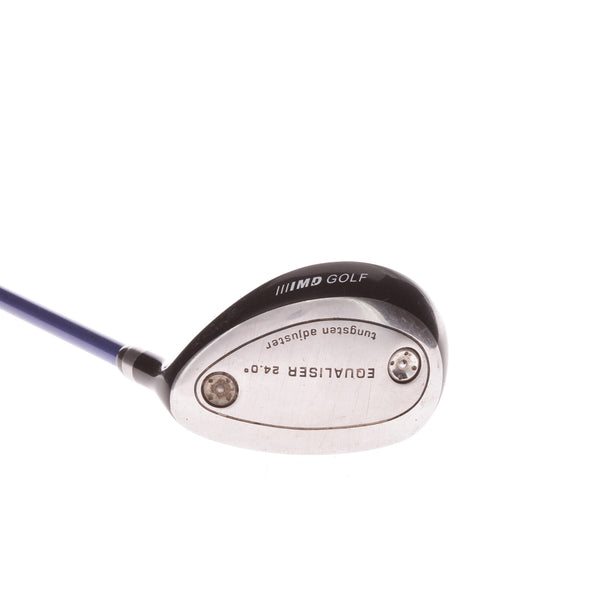 MD Golf Equaliser Graphite Men's Right Hand Hybrid 24 Degree Regular - Pro Launch Blue Grafalloy