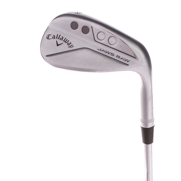 Callaway Jaws Raw Steel Men's Right Lob Wedge 58 Degree 10 Bounce S Grind Wedge - True Temper Dynamic Gold Tour Issue 115