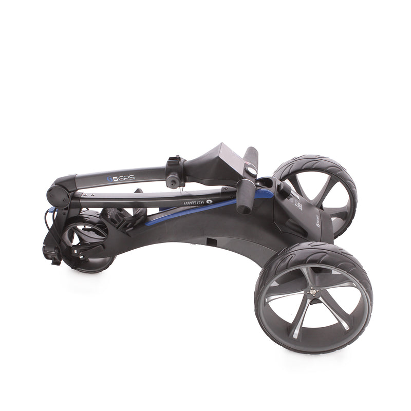 Motocaddy S5 Gps 18 Hole Lithium Second Hand Electric Golf Trolley - Black/Blue