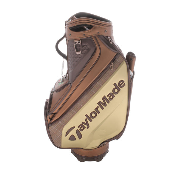 TaylorMade Open 22 Tour Bag - Bronze/Plaid/Gold