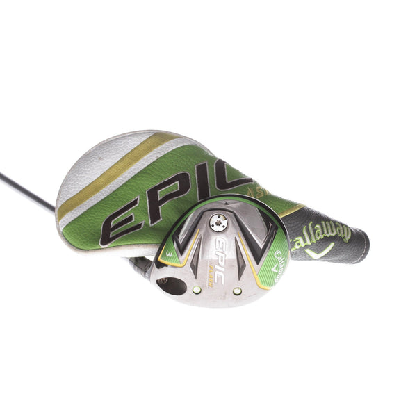 Callaway Epic Flash Graphite Mens Right Hand Fairway 3 Wood -2" 15* Regular - Project X Even Flow Green 5.5 65g R