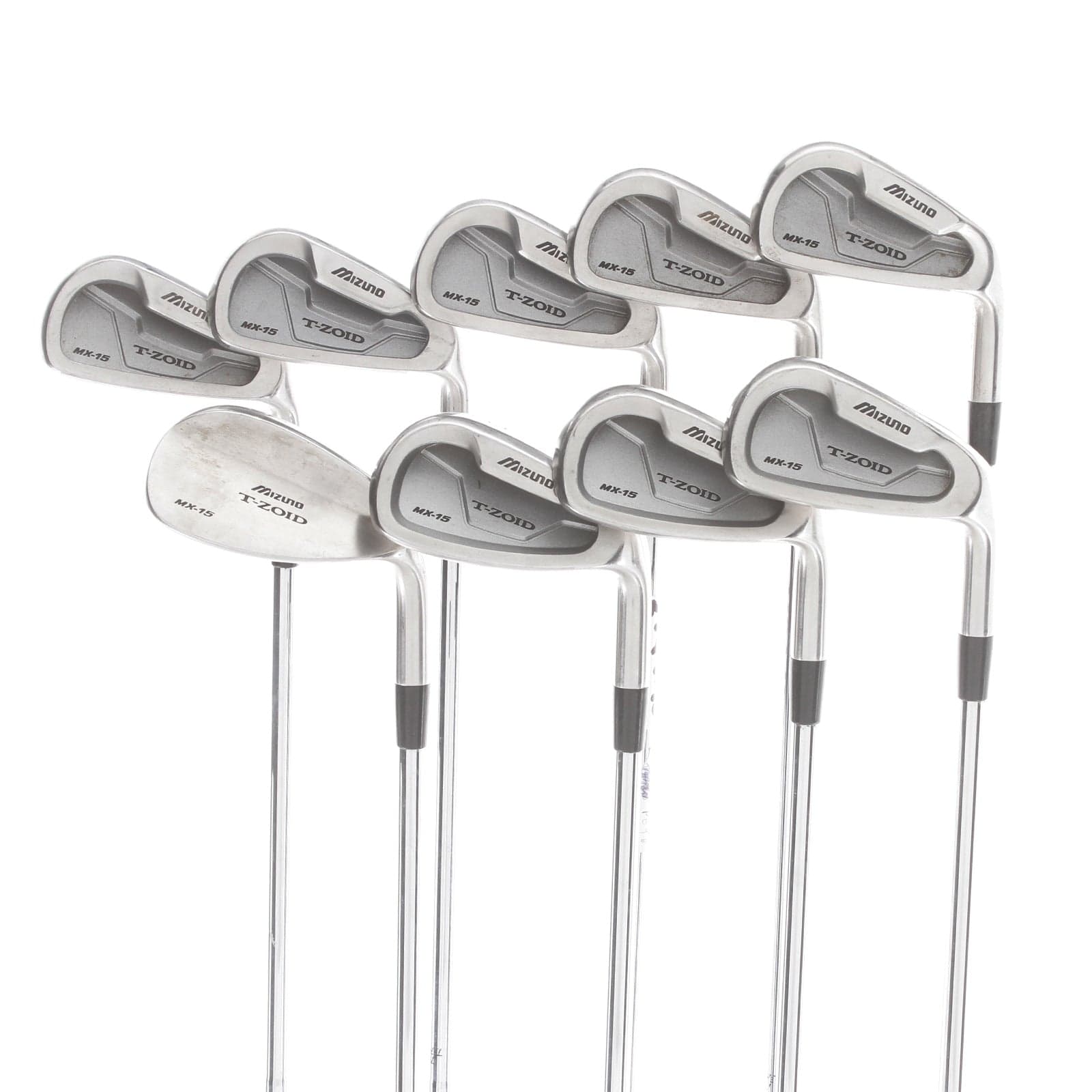 Mizuno T-Zoid MX-15 Steel Mens Right Hand Irons 3-SW Regular - Dyna Fl