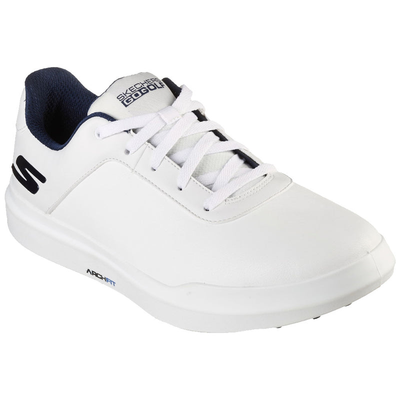 Skechers Go Golf Drive 5 Waterproof Spikeless Shoes - White/Navy