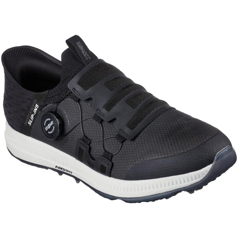 Skechers Go Golf Elite 5 Slip-In Twist Fit Waterproof Spikeless Shoes - Black/White